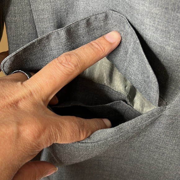 Vintage Jos A Bank Clothier Mens Suit Jacket Union Gray 40R - Picture 4 of 8